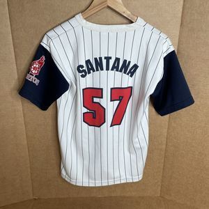 Johan Santana Minnesota Twins Jersey, White, 57, Youth Large (18-20), Pro Sport